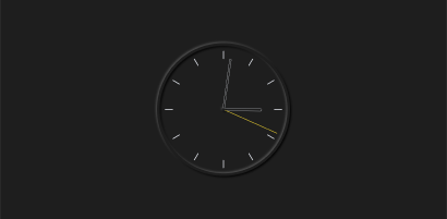 Analog clock screenshot