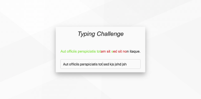 angular.js typing game screeshot